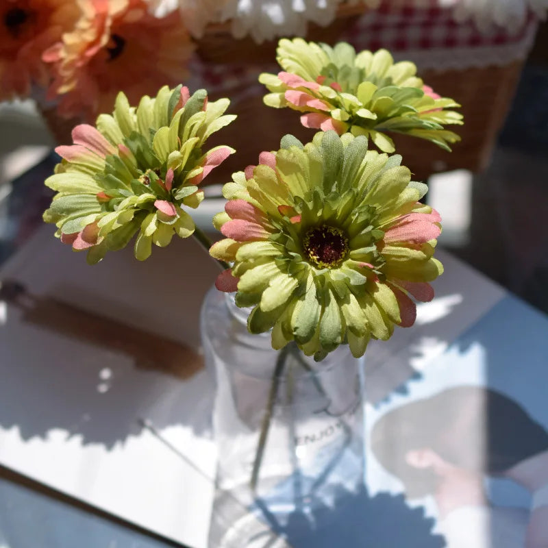 fleurs de gerbera artificielles pour décoration de fête et mariage - vue 9 sur 13