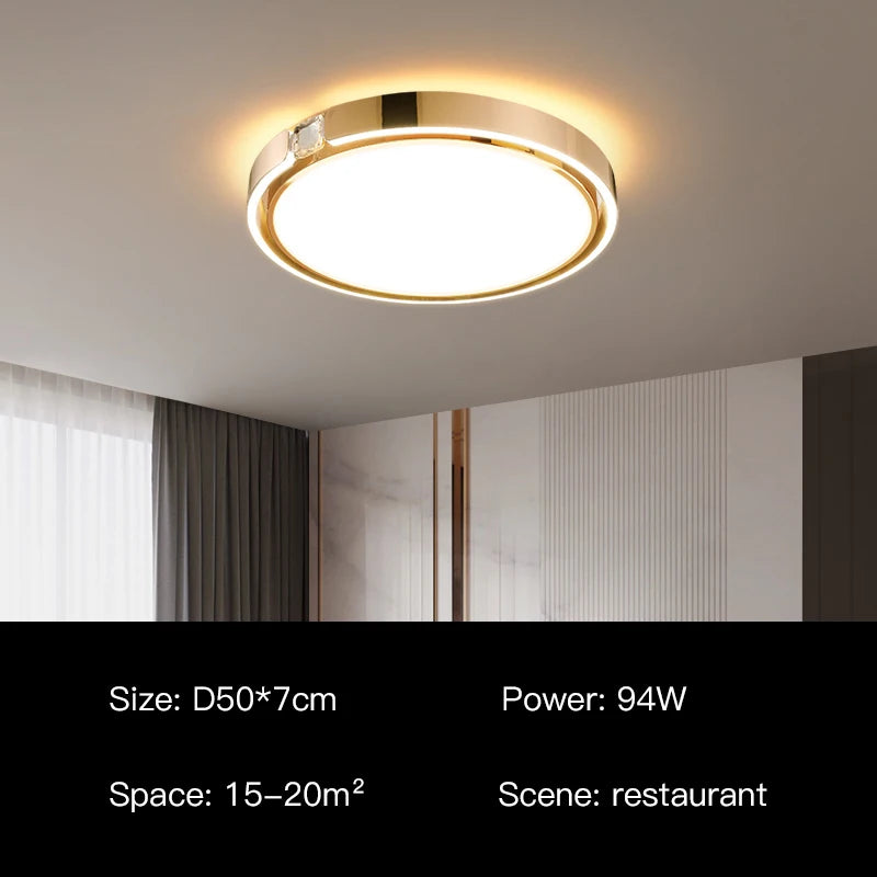 plafonnier moderne à anneau design luxe pour intérieur - vue 9 sur 12