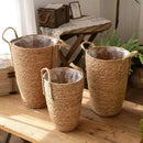 grand panier en osier pour jardin rangement et décoration