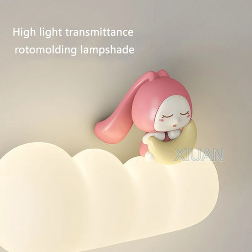applique murale nordique led pour enfants motifs animaux lune soleil - vue 7 sur 13