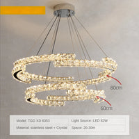 Modern Luxury K9 Crystal Led Chandelier In Dining Room, Nordic Living Room, Kitchen Lights, Bar, Bedroom Lighting Chandelier