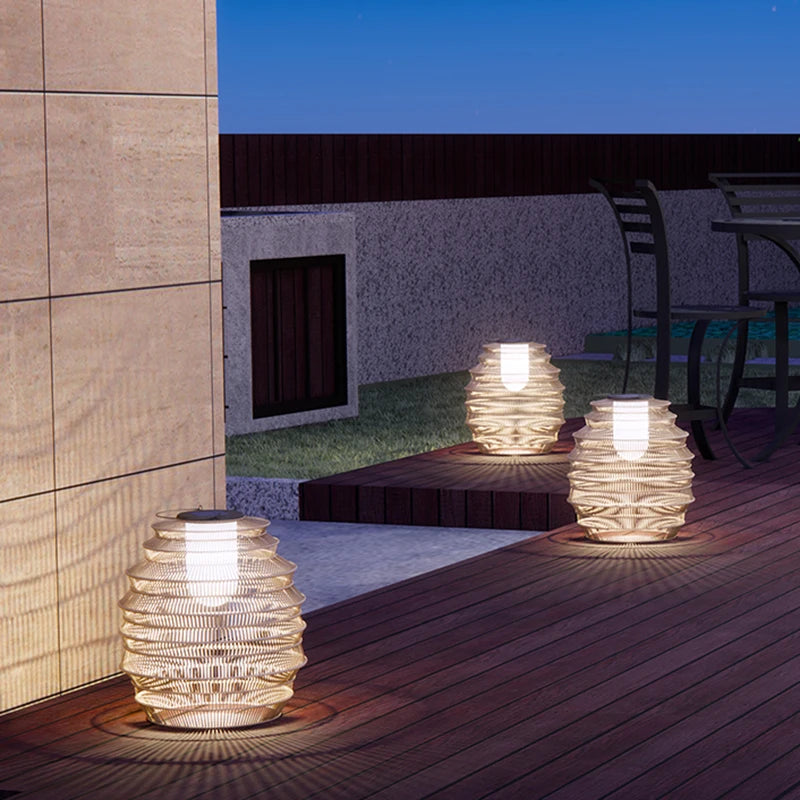 lampadaire solaire extérieur étanche portable pour jardin terrasse - vue 5 sur 9