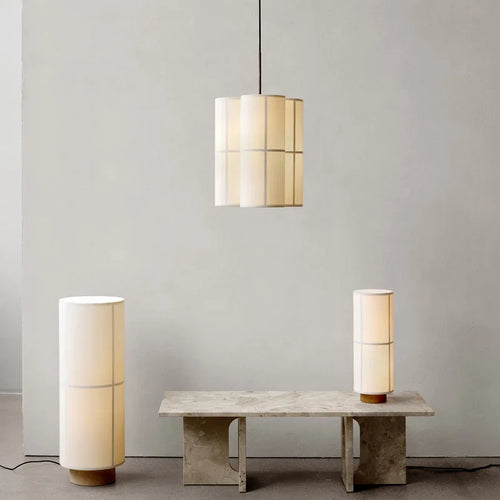 lustre à LED en tissu design wabi sabi pour décoration intérieure - vue 2 sur 13
