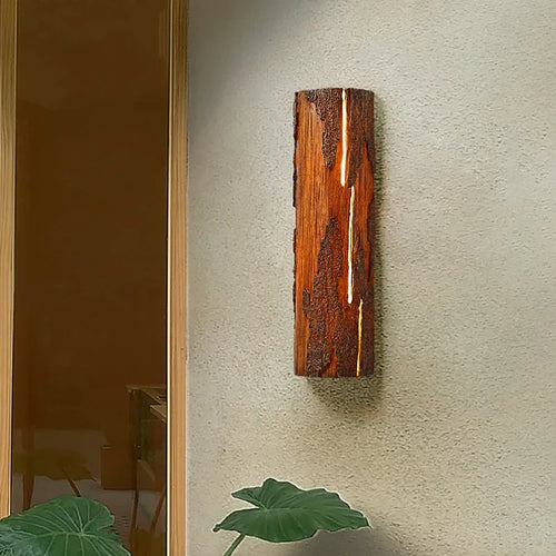 applique murale led design souche d arbre style nordique moderne - vue 2 sur 10