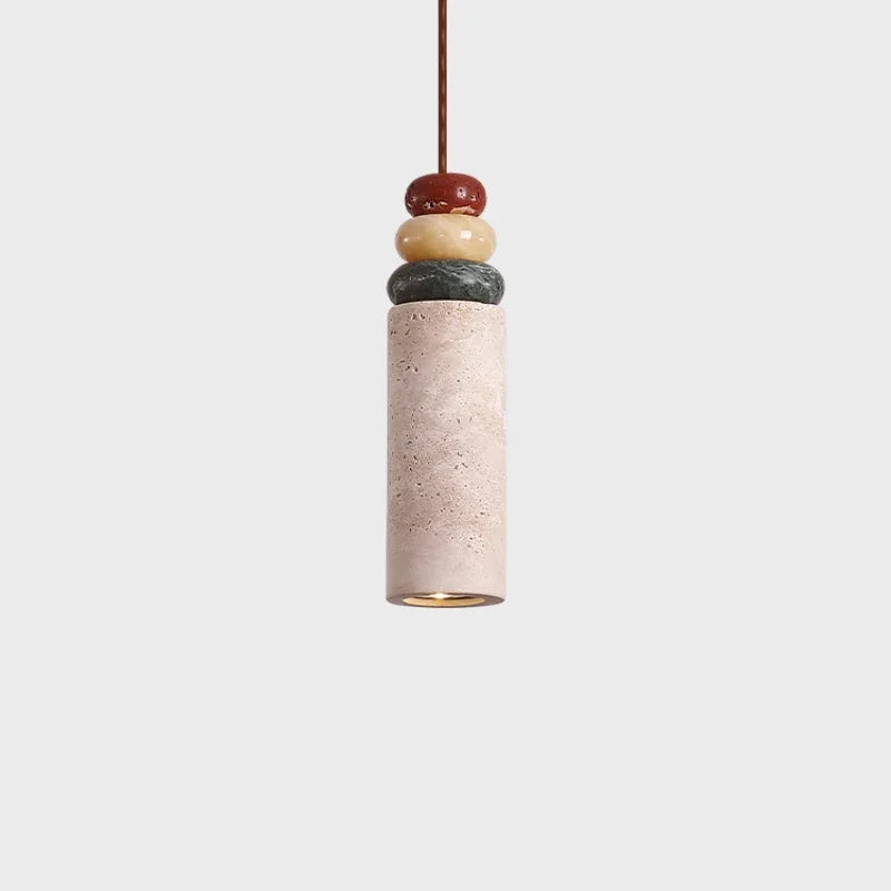 lustre médiéval en pierre naturelle pour décoration intérieure moderne - vue 4 sur 7