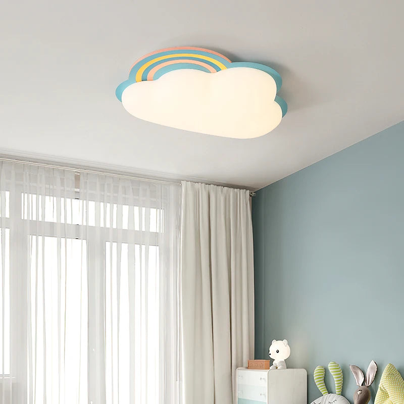 plafonnier nuage arc-en-ciel pour chambre enfant décor créatif - vue 5 sur 7