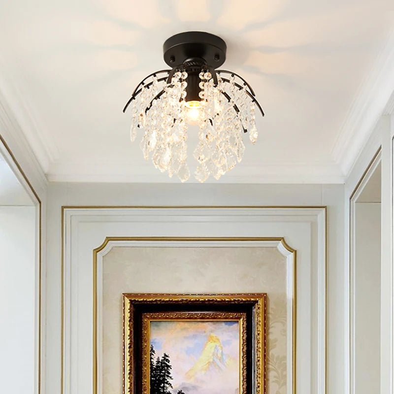 lustre en cristal nordique moderne pour décoration intérieure lumineuse - vue 3 sur 8
