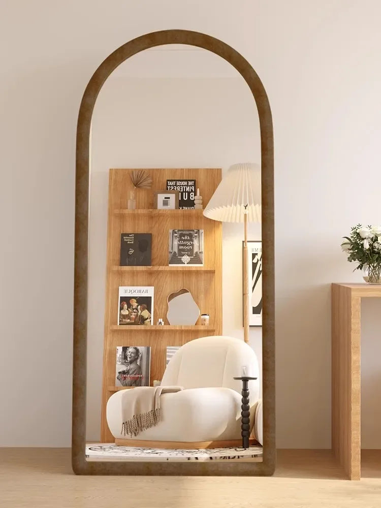 miroir pleine longueur moderne simple avec cadre original et HD - vue 4 sur 5