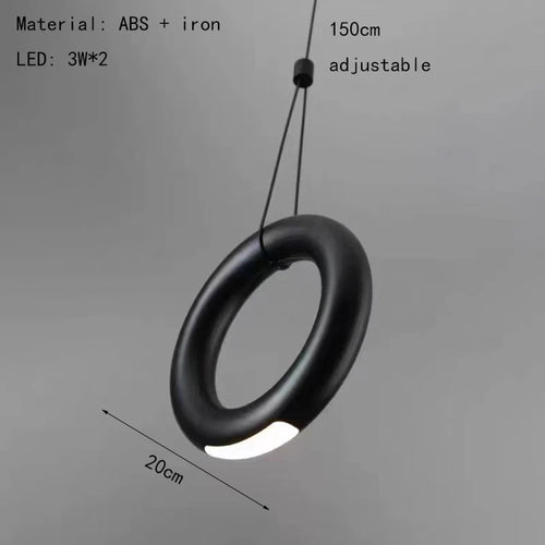 suspension anneau réglable 	 4000k art déco - vue 10 sur 10