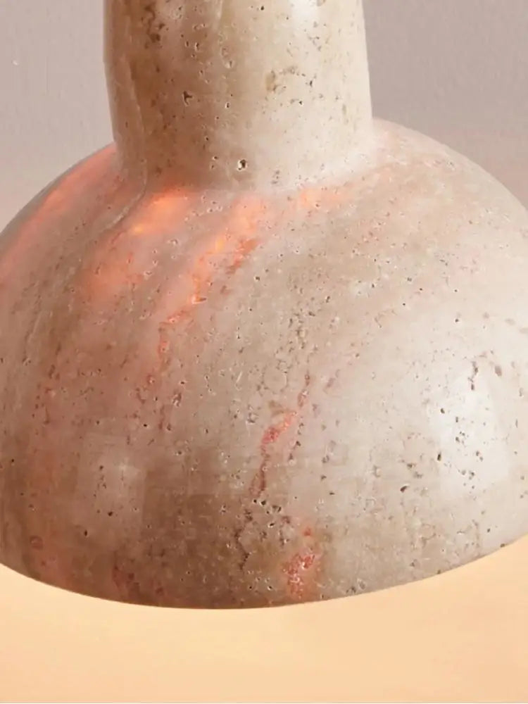 suspension créative en pierre wabi sabi pour restaurant et séjour - vue 5 sur 7