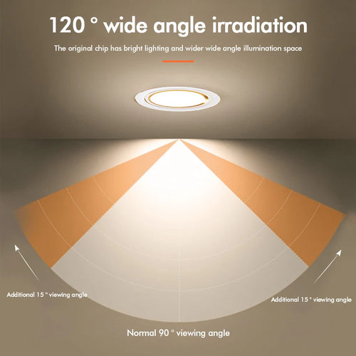 spot led dimmable rond encastré plafonnier intérieur - vue 3 sur 9