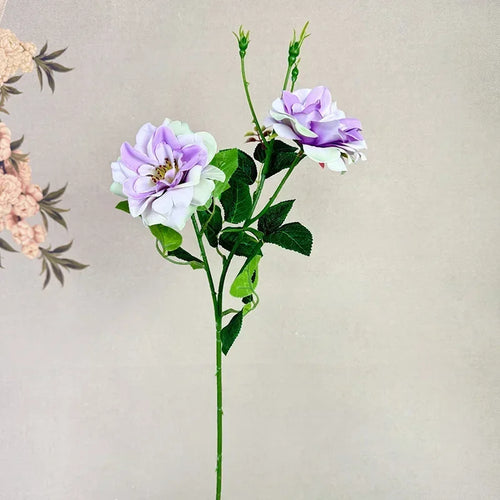 fleurs artificielles deux têtes roses décoration élégante pour intérieur - vue 11 sur 10