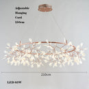lustre LED créatif en acier inoxydable et acrylique pour décoration intérieure