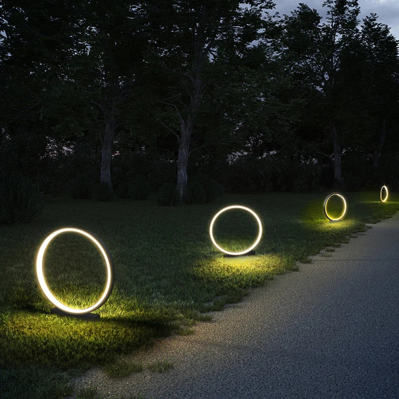 lampe de jardin moderne étanche pour éclairage extérieur - vue 6 sur 7