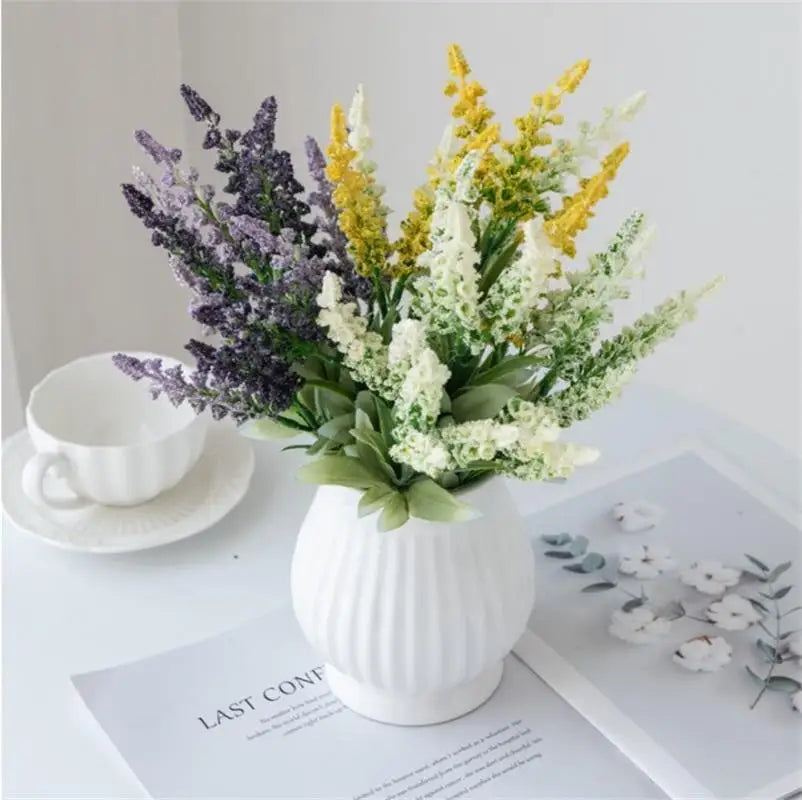 lavande artificielle pour décoration de table et mariage - vue 3 sur 9