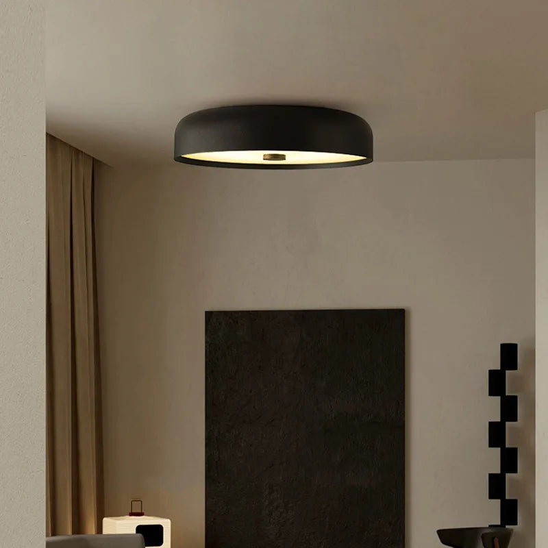 Plafonnier LED nordique Orange/noir/blanc
