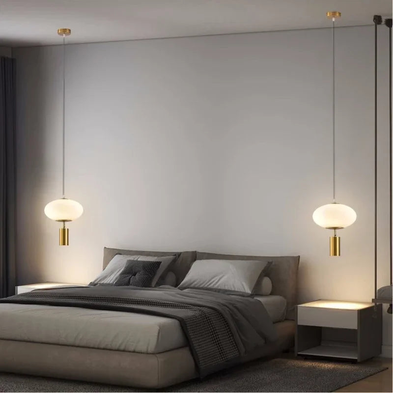 suspension en verre rétro design pour décoration intérieure - vue 3 sur 18
