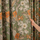 Rideau occultant motif floral moderne pour salon chambre