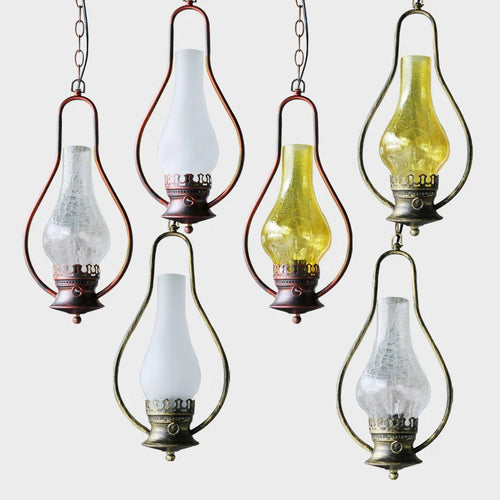 suspension rétro en kérosène pour décoration intérieure industrielle - vue 5 sur 12