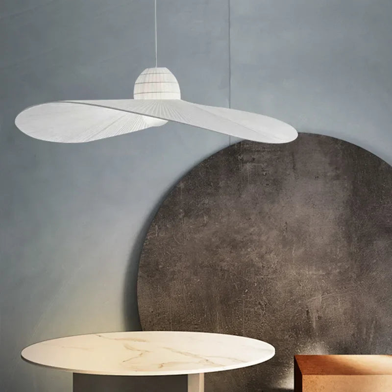 suspension en tissu design pour intérieur moderne éclairage LED - vue 4 sur 8