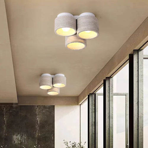 plafonnier en marbre naturel pour escaliers avec suspension - vue 2 sur 7