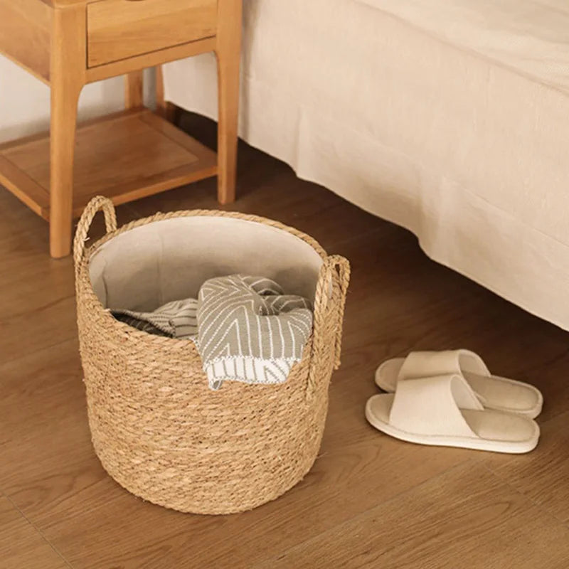 panier de rangement en osier pour divers articles et plantes