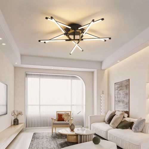 lustre led d'intérieur pour décoration de maison - vue 2 sur 12