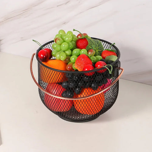 panier de rangement en métal pour organisation artisanale et divers articles