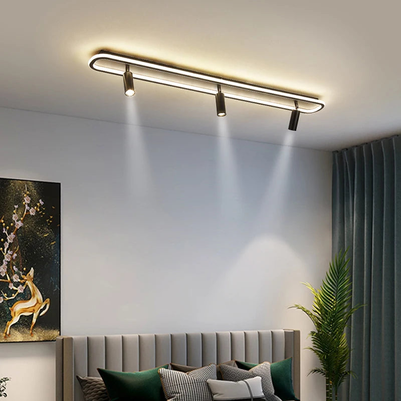 lustre led moderne pour éclairage intérieur gradation longue