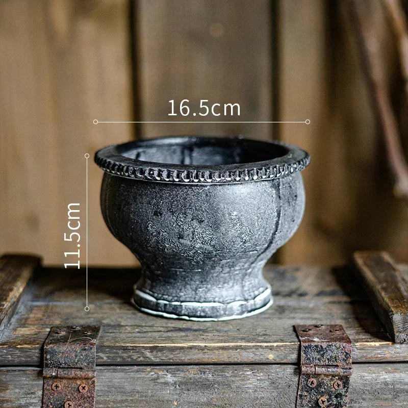 jardinières en poterie rustiques pour décoration intérieure et extérieure - vue 18 sur 25