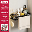 etagère murale sans perçage pour rangement de salle de bain et cuisine