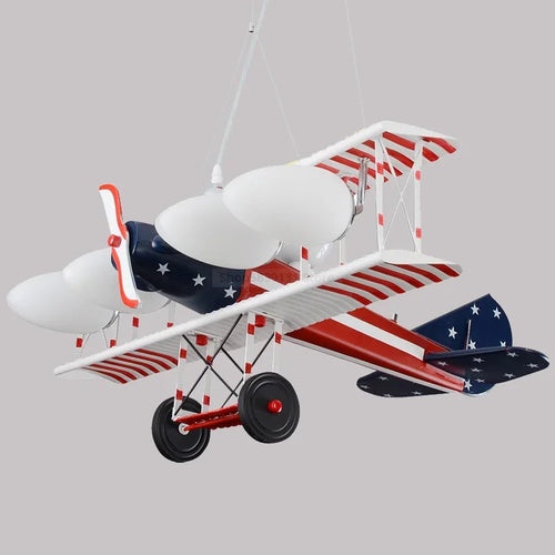 suspension led pour enfants en forme d'avion nordique moderne - vue 11 sur 10