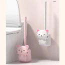 brosse de toilette pour nettoyage de fosse à squat sans angle mort