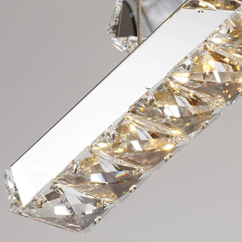 Modern Luxury Creative Led Crystal Chandelier Dining Room, Living Room, Kitchen Table, Meeting Room, Bedroom Lighting Chandelier - vue 6 sur 11