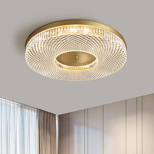 Plafonnier Led rond en acrylique de luxe