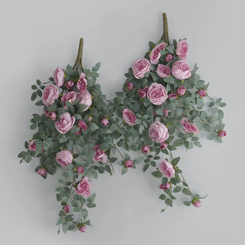 vigne de pivoine en soie artificielle pour décoration élégante - vue 2 sur 12