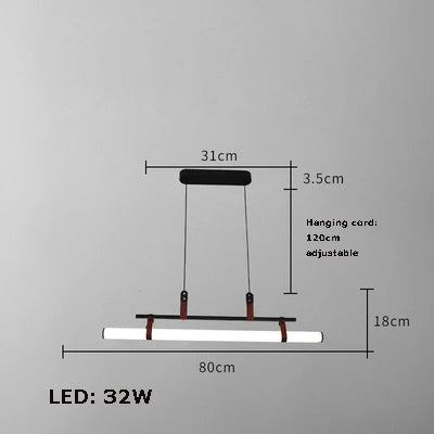 lustre minimaliste à led tendance pour éclairage moderne - vue 11 sur 10