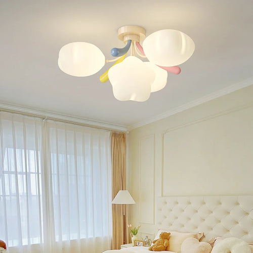 lustre romantique étoile colorée pour éclairage enfant - vue 4 sur 9