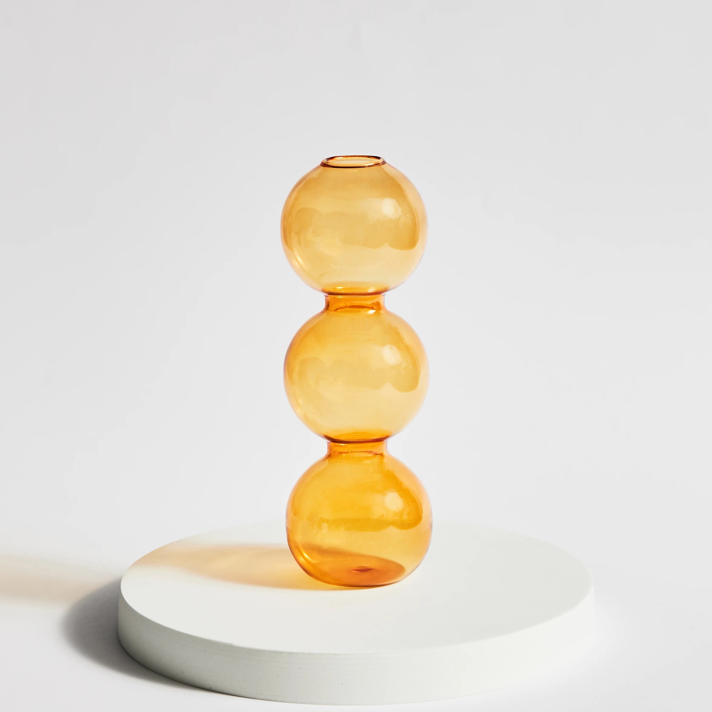 bougeoir conique en verre pour décoration intérieure festive - vue 16 sur 17