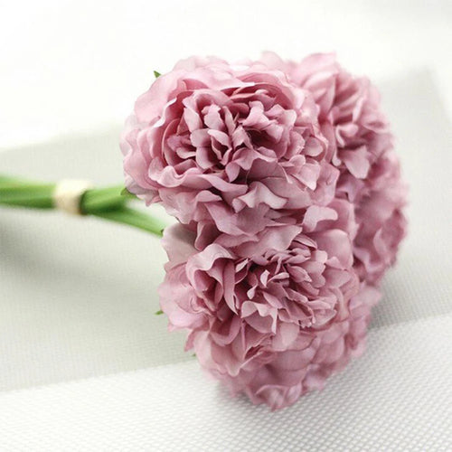 lot de 5 pivoines artificielles pour décorations élégantes et mariage - vue 11 sur 12