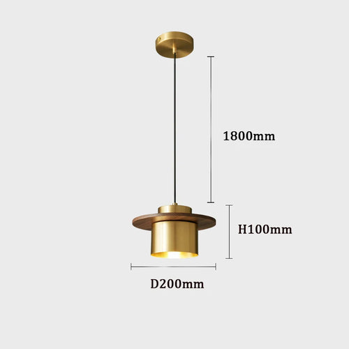 suspension en cuivre design moderne pour bar et restaurant - vue 6 sur 7