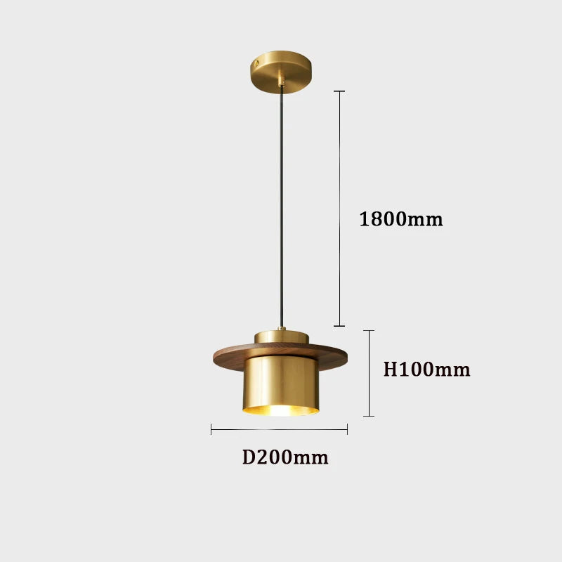 suspension en cuivre design moderne pour bar et restaurant