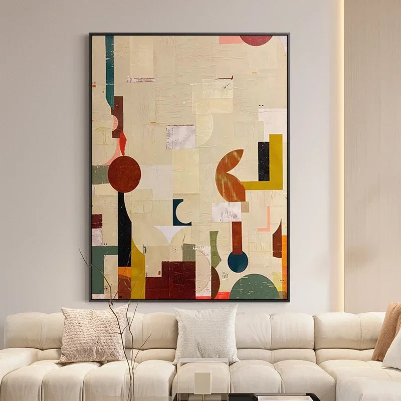 peinture abstraite pour décoration murale et intérieure