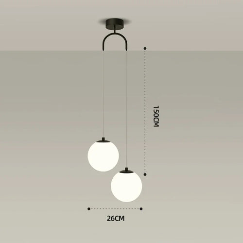 lampe suspendue nordique pour décoration intérieure - vue 9 sur 10