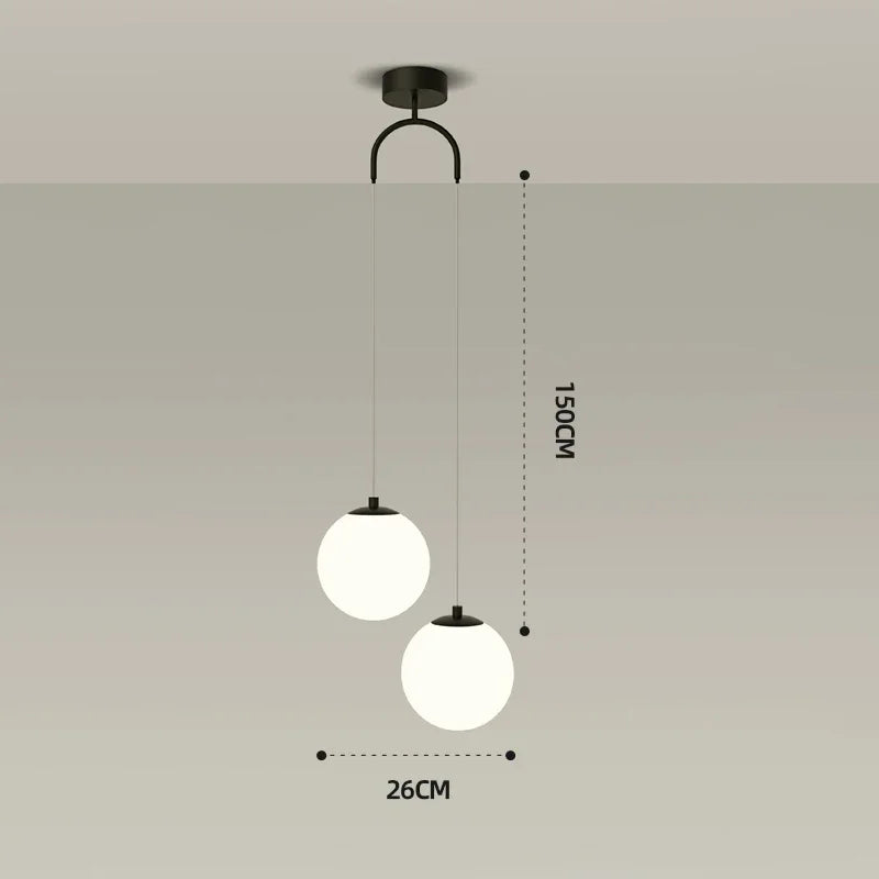 lampe suspendue nordique pour décoration intérieure - vue 8 sur 10