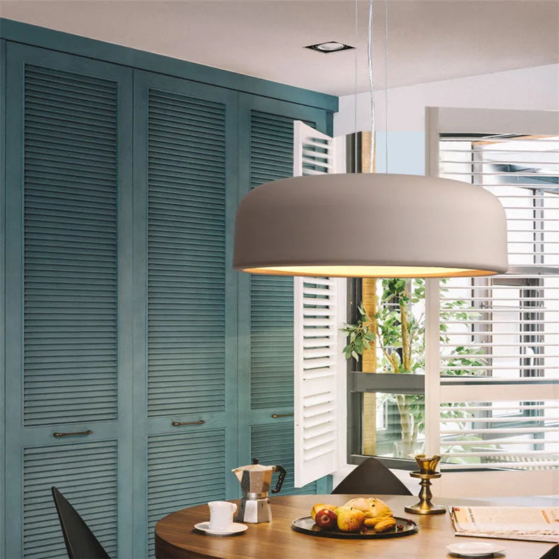lustre nordique danemark moderne simple macaron double usage - vue 3 sur 21