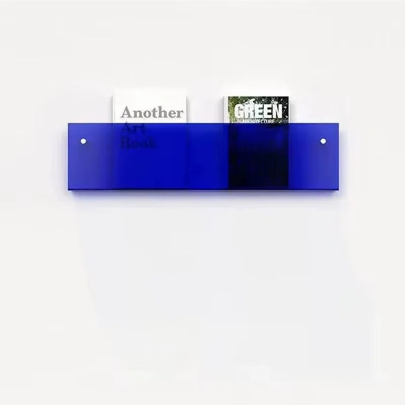 étagère à livres en acrylique support de rangement mural design moderne - vue 9 sur 17