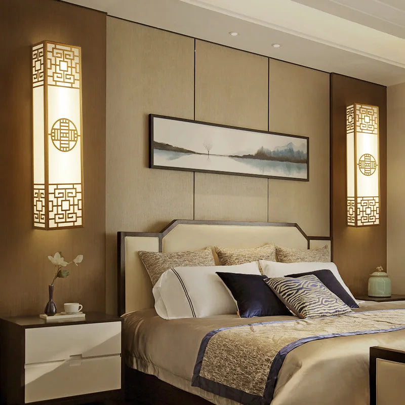 applique murale zen en bande style chinois pour hôtel et ingénierie - vue 7 sur 8