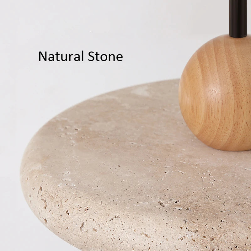 Suspension ronde circulaire décorative moderne et créative en pierre naturelle