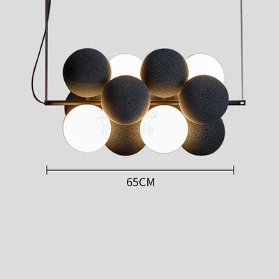 lustre créatif en velours pour un éclairage haut de gamme - vue 9 sur 12